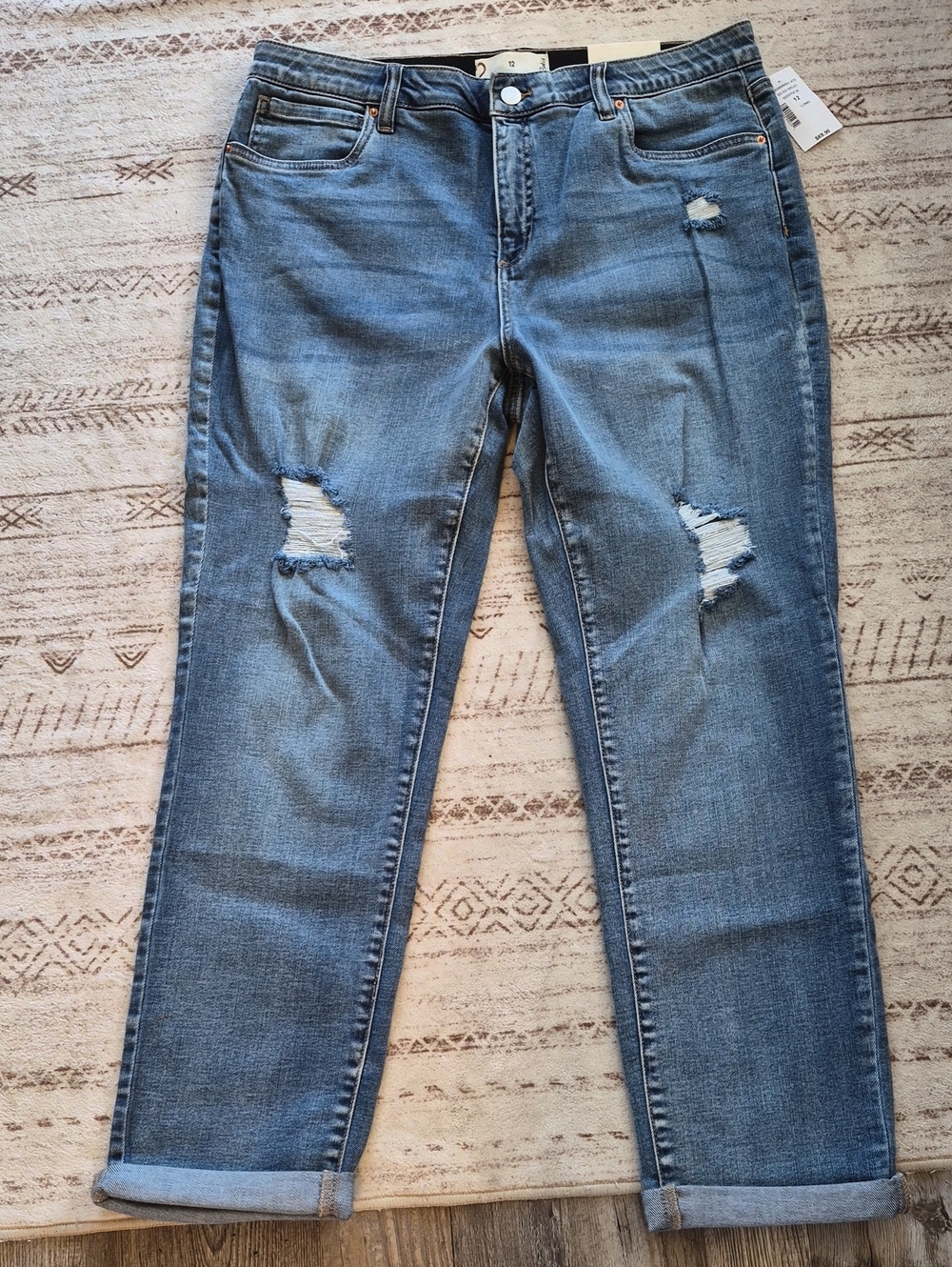 Ricki's Light Blue Distressed Boyfriend Jeans